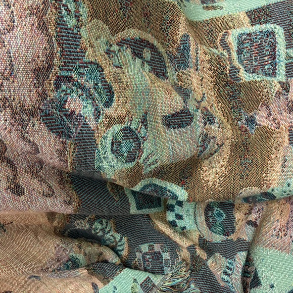 Sandy Gore Evans Penguins Promenade Tapestry Throw Christmas Blanket - Picture 6 of 6